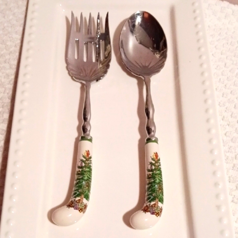 Stunning! Spode Holiday Tree Design Serving Set 🎄⚜️🎄⚜️🎄 - Picture 8 of 8